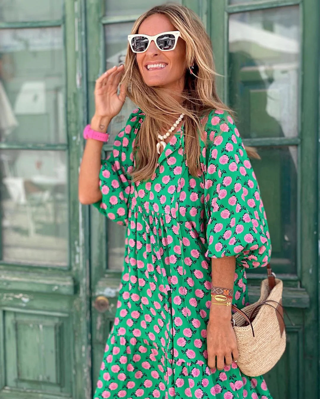Bella Sommerkleid mit Blumenmuster – Luftig, leicht & farbenfroh