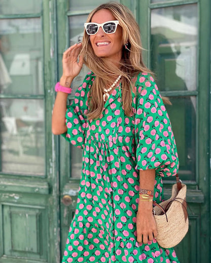 Bella Sommerkleid mit Blumenmuster – Luftig, leicht & farbenfroh